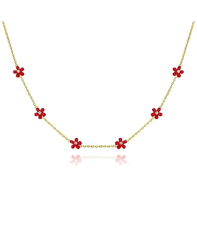 Anna Zuckerman Petit Rosie Red Necklace