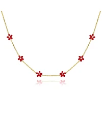 Anna Zuckerman Petit Rosie Red Necklace
