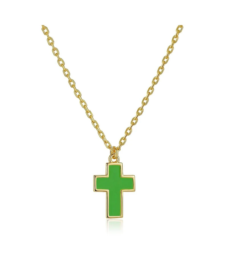 Anna Zuckerman Petit Faith Necklace in Green