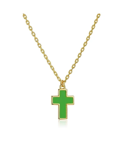 Anna Zuckerman Petit Faith Necklace in Green