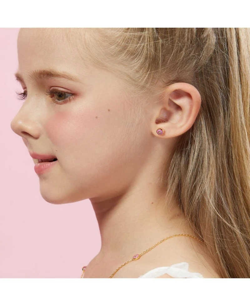 Anna Zuckerman Petit Bubble Earrings in Rose