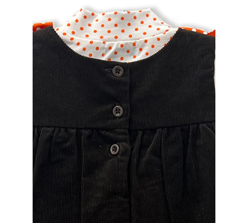 Blueberi Boulevard Baby Girls 2-Piece Long Sleeve Top and Turkey Jumper Set