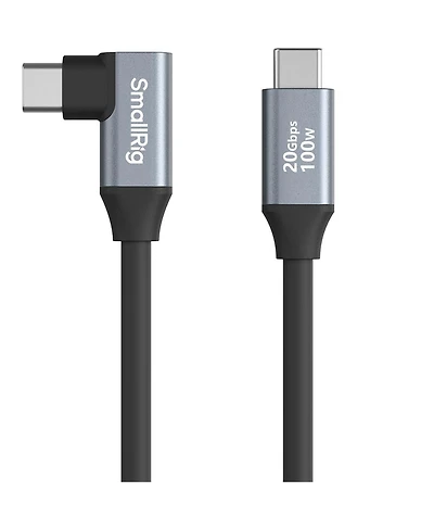 SmallRig 13.8" 100W Usb-c to Usb-c Right Angle Data Cable