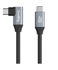 SmallRig 13.8" 100W Usb-c to Usb-c Right Angle Data Cable