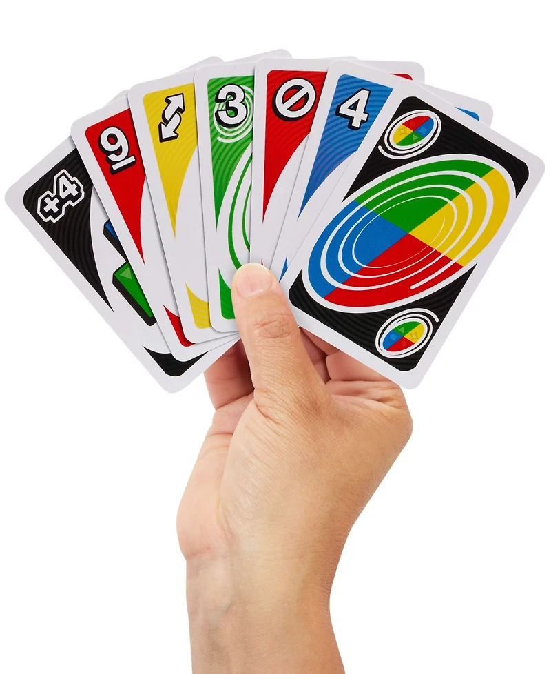 Mattel Uno Spin Card Game for Kid, Adult and Family Nights, Classic Play