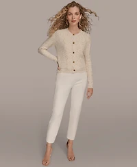 Donna Karan New York Women's Metallic Cardigan Sweater