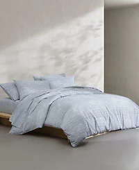 Closeout! Calvin Klein Washed Cotton Percale 4-Pc. Sheet Set
