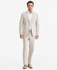 Michael Kors Men's Classic-Fit Tan Texture Suit Separate Jacket