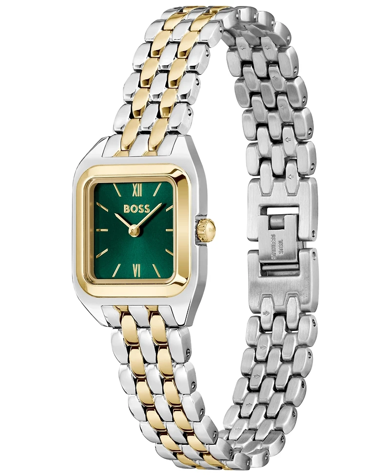 Hugo Boss Women's Mae Petite Quartz Basic Mini Two Tone Stainless Steel Watch, 22mm