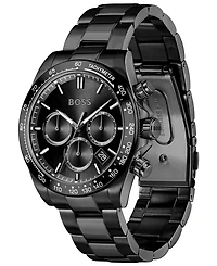 Hugo Boss Men's Hero 2.0 Quartz Fashion Chrono Ionic Plated Steel Watch