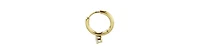 Rebl Jewelry 2-Pair Gold-Tone Earrings Set with Cz Studs & Hoops, 18K Gold Plated Stainless Steel