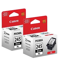 Canon 2 Pack Pg-245 Xl High Capacity Black Ink Cartridge for Select Pixma iP, Mg, Mx, Tr, Ts Series Printers