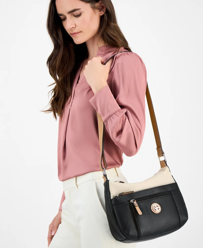 Giani Bernini Colorblock Pebble Hobo, Exclusively at Macy's