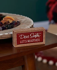 Primitives by Kathy Dear Santa Box Sign Mini