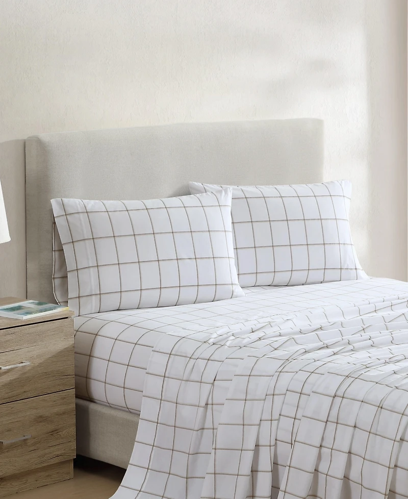 Nautica Cotton Percale -Piece Sheet Set