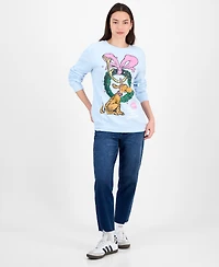 Love Tribe Juniors' Max The Grinch Holiday Graphic Sweatshirt