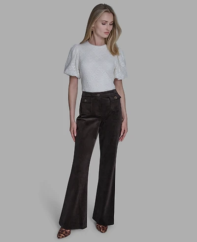 Bcbg Women's Wide Leg Corduroy Pants
