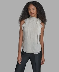Bcbg Women's Solid Halter Neck Blouse