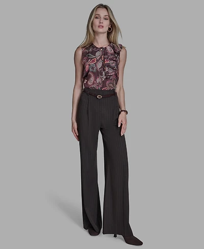 Bcbg Women's Pleated Wide Leg Pants