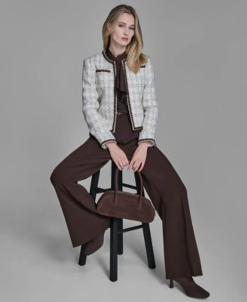 Bcbg Blazer Blouse Wide Leg Pants