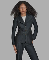 Bcbg Women's Long Sleeve Denim Jacket