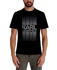 Karl Lagerfeld Paris Men's Pixelated Graphic Detail T-shirt