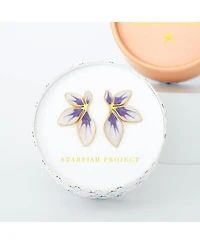 Starfish Project Flourish Lavender Leaf Earrings