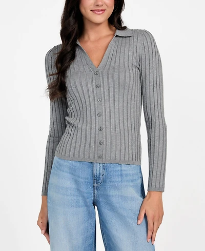 Guess Women's Long Sleeve Ribbed Miranda Sweater