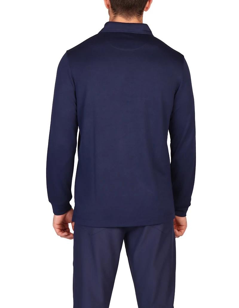 Tailorbyrd Men's In Motion Long Sleeve Polo