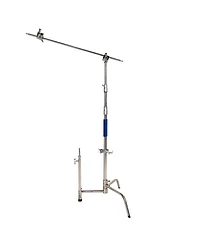 Savage 20" 3-Section Stainless Steel C-Stand with Grip Arm Kit, 25 lbs Capacity, 64" Height