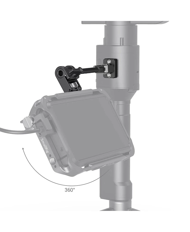 SmallRig Adjustable Monitor Mount for Dji Ronin-s/Ronin-sc, Zhiyun Crane 3/Crane 3S/Weebill-s & Moza AirCross 2 Gimbals