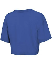 Majestic Women's Royal Los Angeles Dodgers Boxy Crop T-Shirt