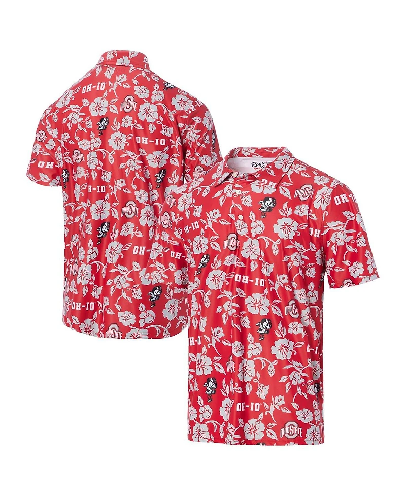 Reyn Spooner Men's Scarlet Ohio State Buckeyes Pua Performance Polo Shirt
