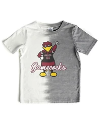 Gameday Couture Big Girls Gray South Carolina Gamecocks Pacesetter T-Shirt