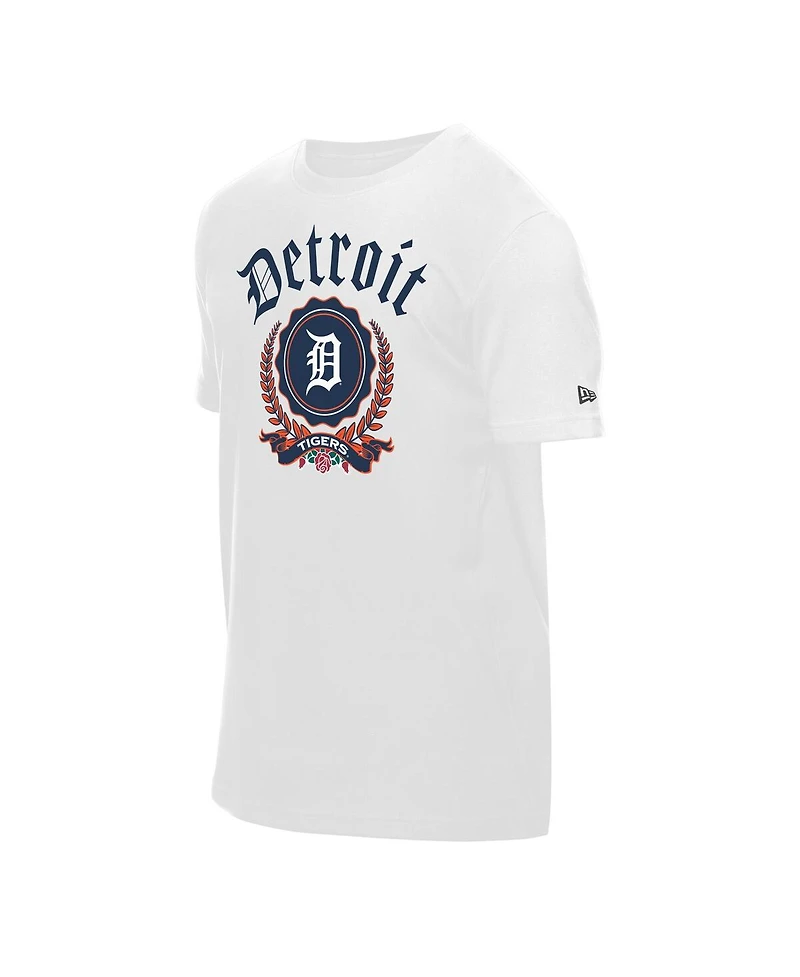 New Era Men's White Detroit Tigers Fleur Domestic T-Shirt