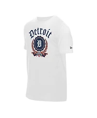 New Era Men's White Detroit Tigers Fleur Domestic T-Shirt