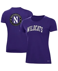 Under Armour Women's Purple Northwestern Wildcats Essentials 2-Hit Performance T-Shirt