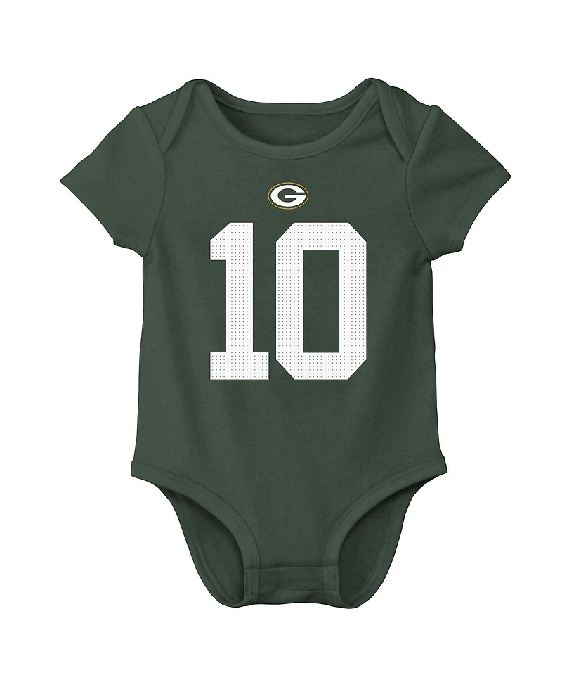 Nike Baby Boys and Girls Love Green Bay Packers Player Name Number Bodysuit