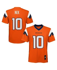 Outerstuff Preschool Bo Nix Orange Denver Broncos Replica Player Jersey