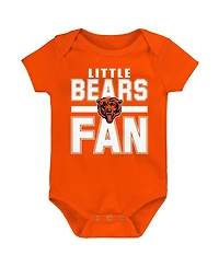 Outerstuff Newborn 3-Piece Chicago Bears Little Tike Bodysuit Set