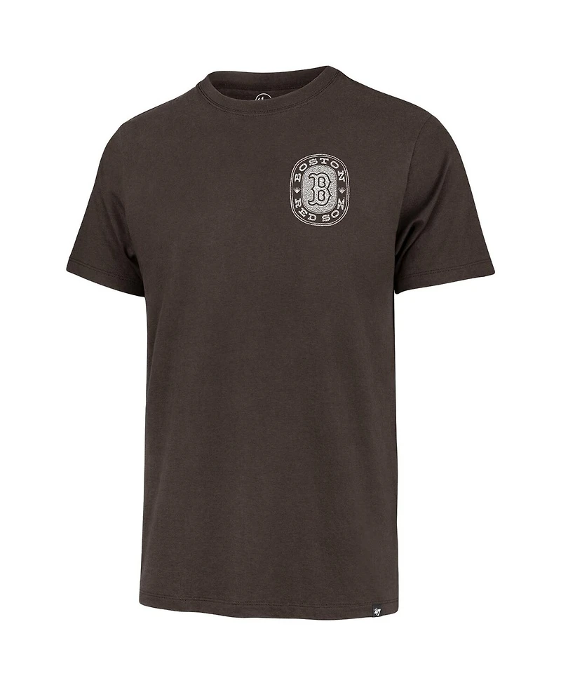 '47 Brand Men's Brown Boston Red Sox Back Canyon Franklin T-Shirt
