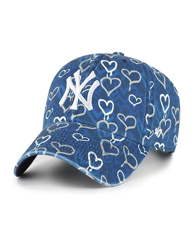 '47 Brand Big Girls Navy New York Yankees Mural Clean Up Adjustable Hat