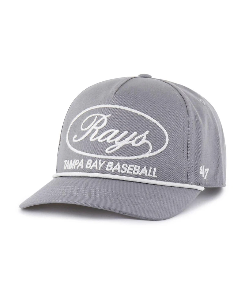 '47 Brand Men's Gray Tampa Bay Rays Foundational Hitch Adjustable Hat