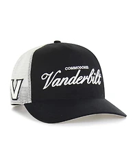 '47 Brand Men's and Women's Black Vanderbilt Commodores Contemporary Basics Foundation Trucker Hitch Adjustable Hat