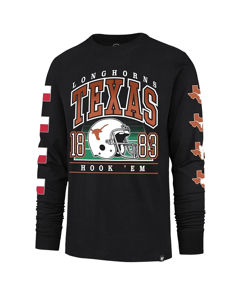 '47 Brand Men's Black Texas Longhorns Go Big Long Sleeve T-Shirt