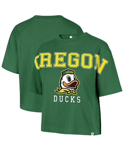 '47 Brand Women's Kelly Green Oregon Ducks Outreach City Relaxed Cropped T-Shirt