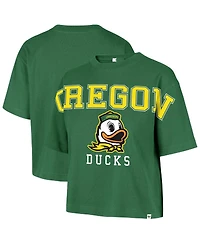 '47 Brand Women's Kelly Green Oregon Ducks Outreach City Relaxed Cropped T-Shirt