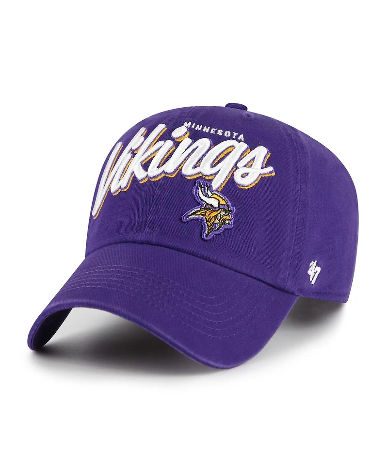 '47 Brand Women's Purple Minnesota Vikings Ariana Clean Up Adjustable Hat