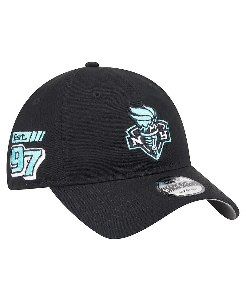 New Era Men's and Women's Black New York Liberty 9TWENTY Established Date Side Patch Hat