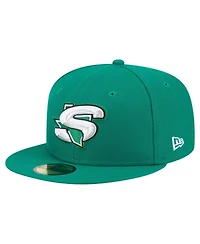 New Era Men's Green Dallas Stars Deceptor 59FIFTY Fitted Hat